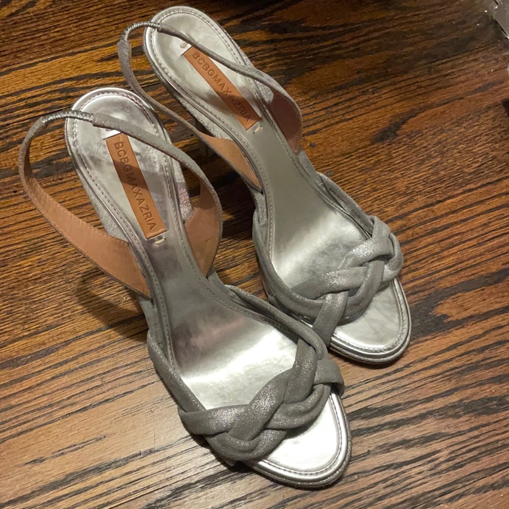 Women’s BCBG silver heels